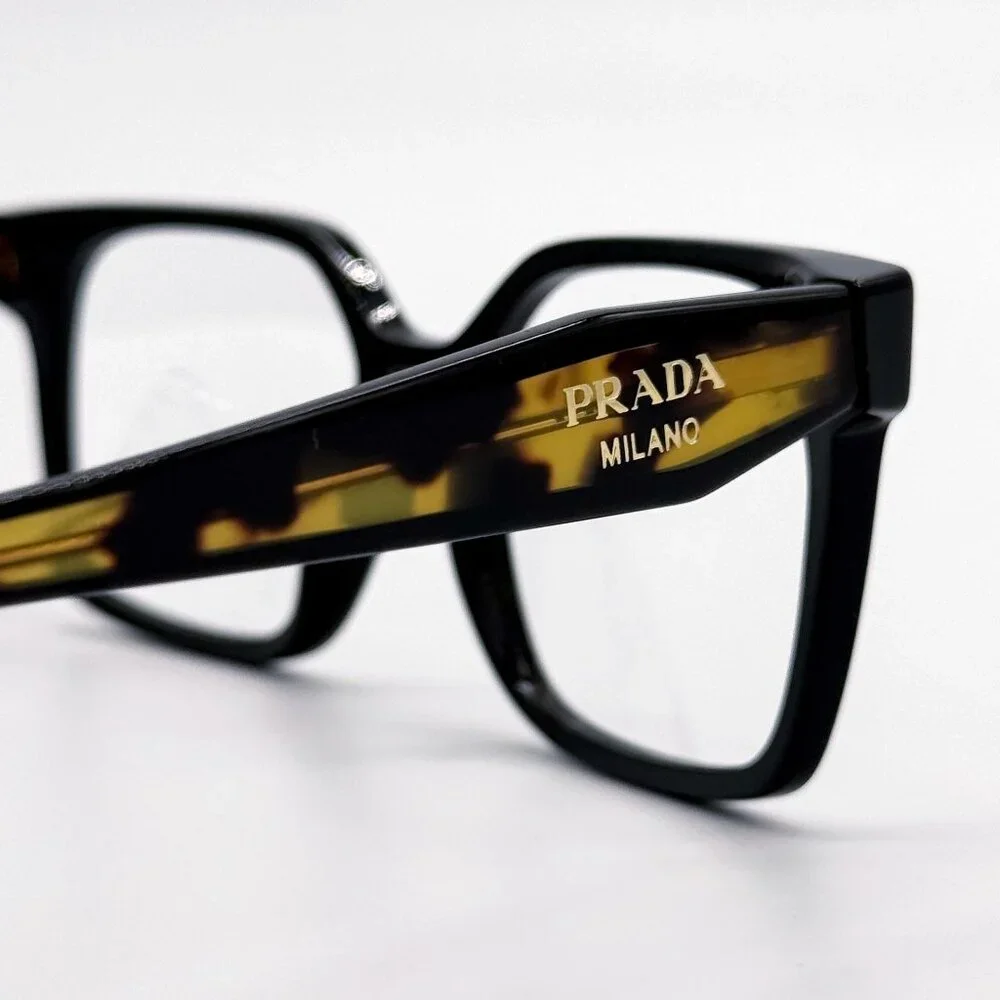 NEW PRADA EYEGLASSES PRB03V 3891O1 BLACK HAVANA WOMEN PR B03V 3891O1 VPR B03